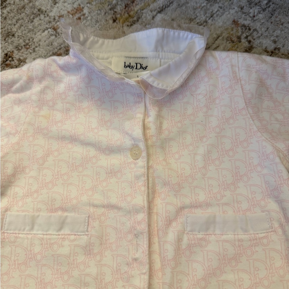 Baby Dior Pink Patterned Jacket - Picture 2 of 5